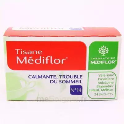 Mediflor N°14 Calmante - Trouble Du Sommeil, Mélange De Plantes Pour Tisane En Sachet-dose à Forbach